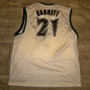 Vintage Reebok Minnesota Timberwolves Kevin Garnett NBA Uniform Jersey Sz XLarge